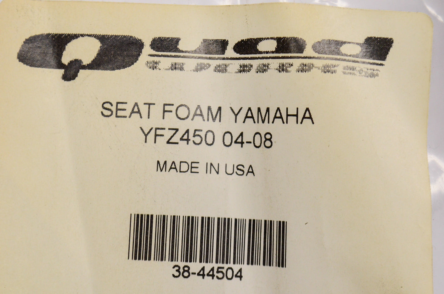 Seat Foam Yamaha YFZ 450 04-08 NOS