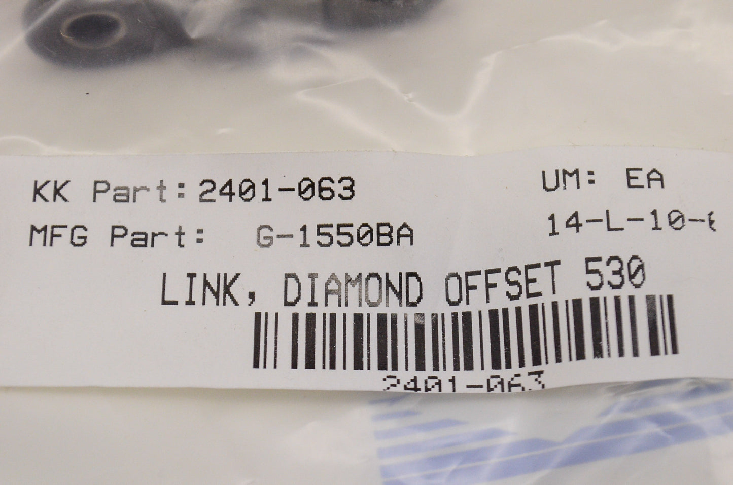 New Diamond Chain Co. Offset Link 530 NOS