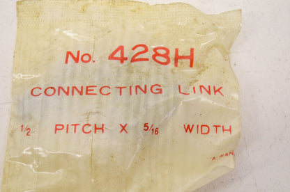 Offset Link 428HD 1/2' pitch x 5/16' width Qty 5 NOS