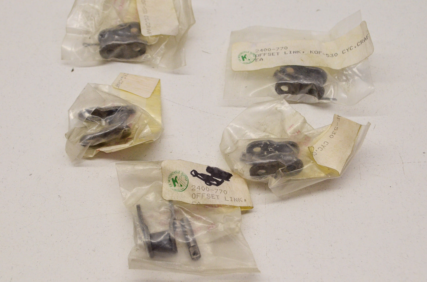 New Cycle Craft Offset Link KOF 530 Qty 5 NOS
