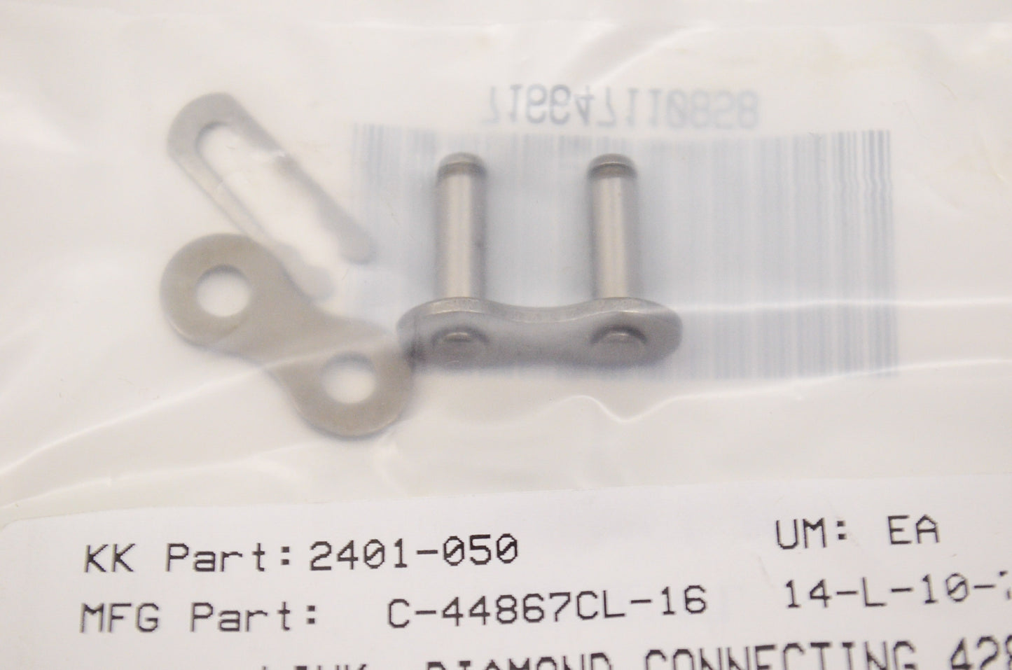 Diamond Chain Co. 2401-050, C-44867CL-16 Connecting Link 428 NOS