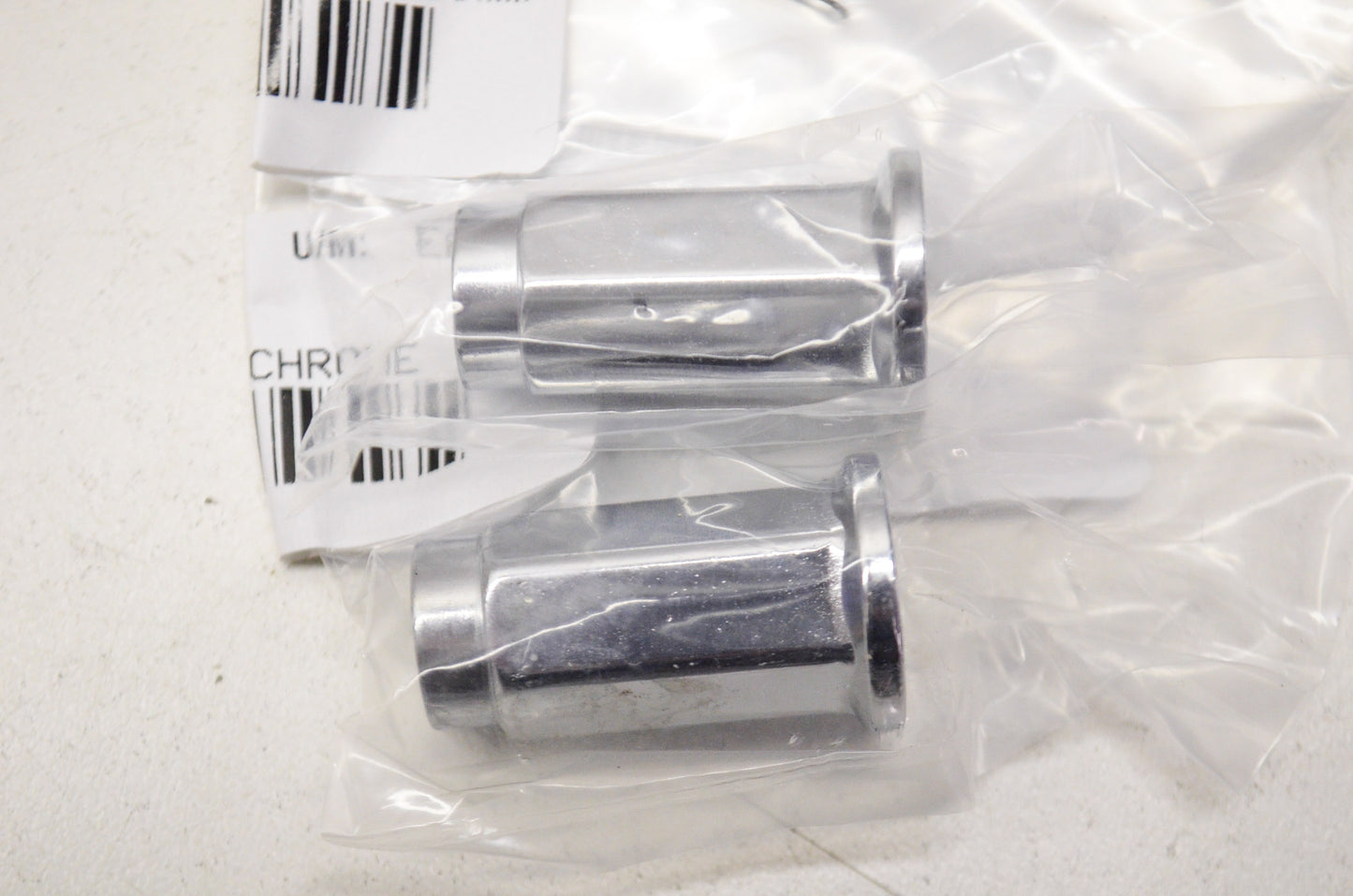 ITP 5000-270, ALUG15 Flat Base Chrome Lug Nuts 10mmx1.25 QTY 2 NOS