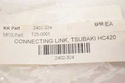 Tsubaki 2402-324, T25-0001, 250001 Connecting Link HC420 QR NOS