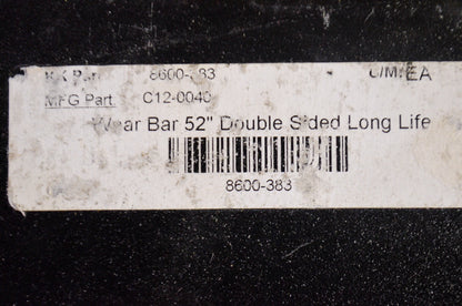 Double Sided Wear Bar 52' NOS