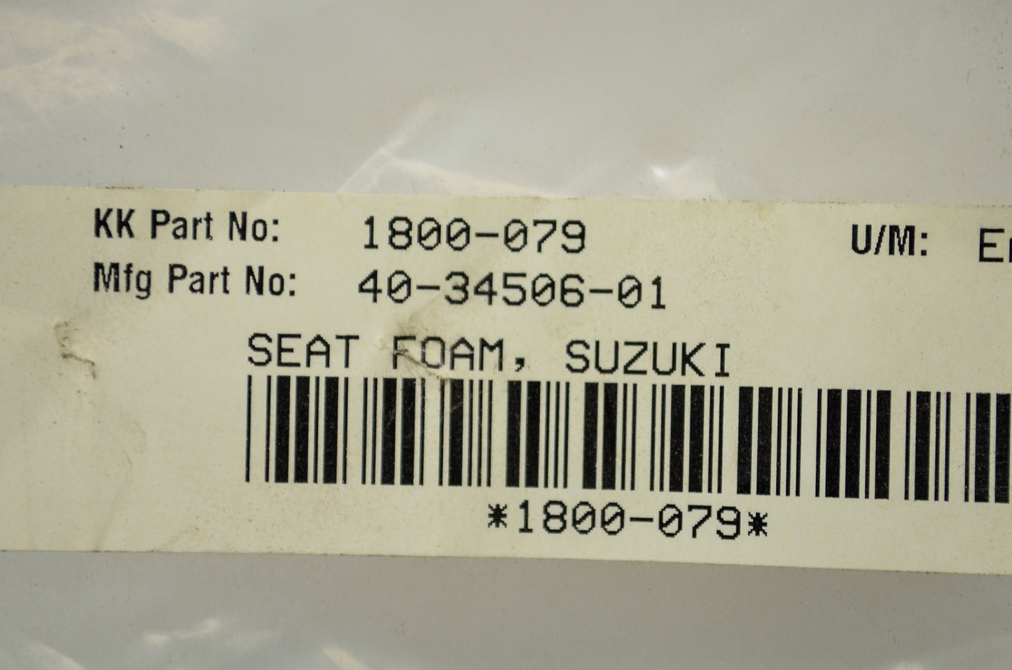 Seat Foam Suzuki LTR 450 06-08 NOS