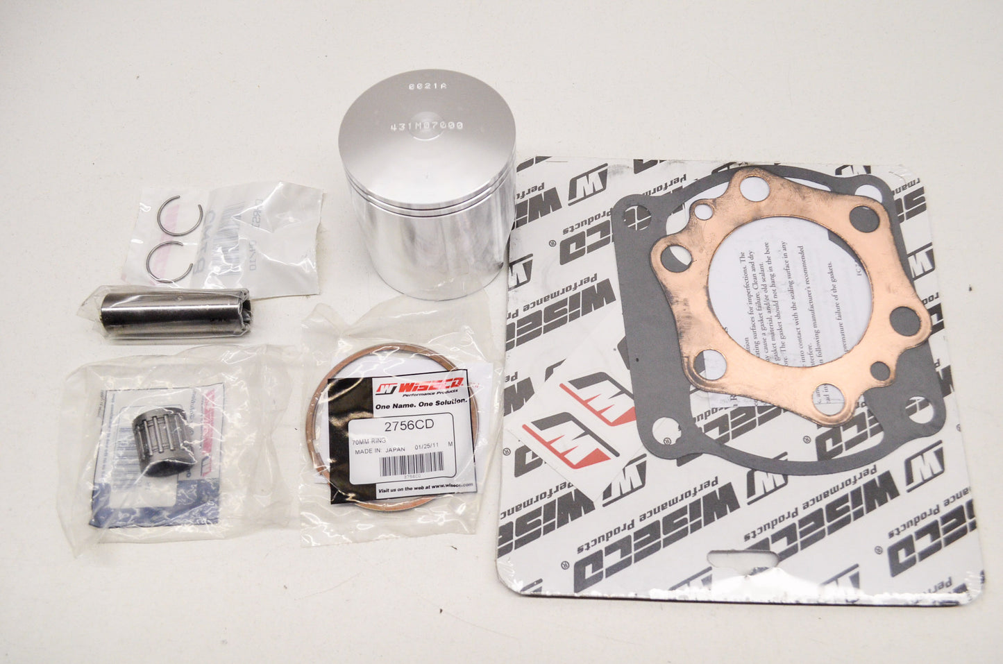 New Wiseco Top End Kit 70mm 78-80 Honda CR250R