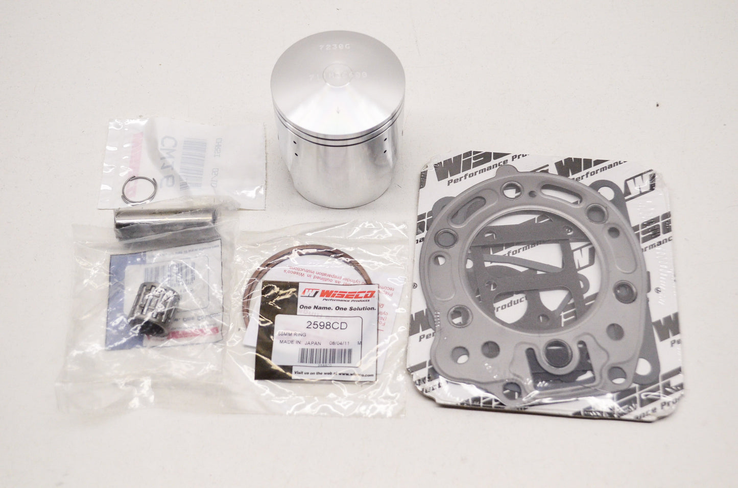 New Wiseco Top End Kit 66mm 89-94 Kawasaki KDX200