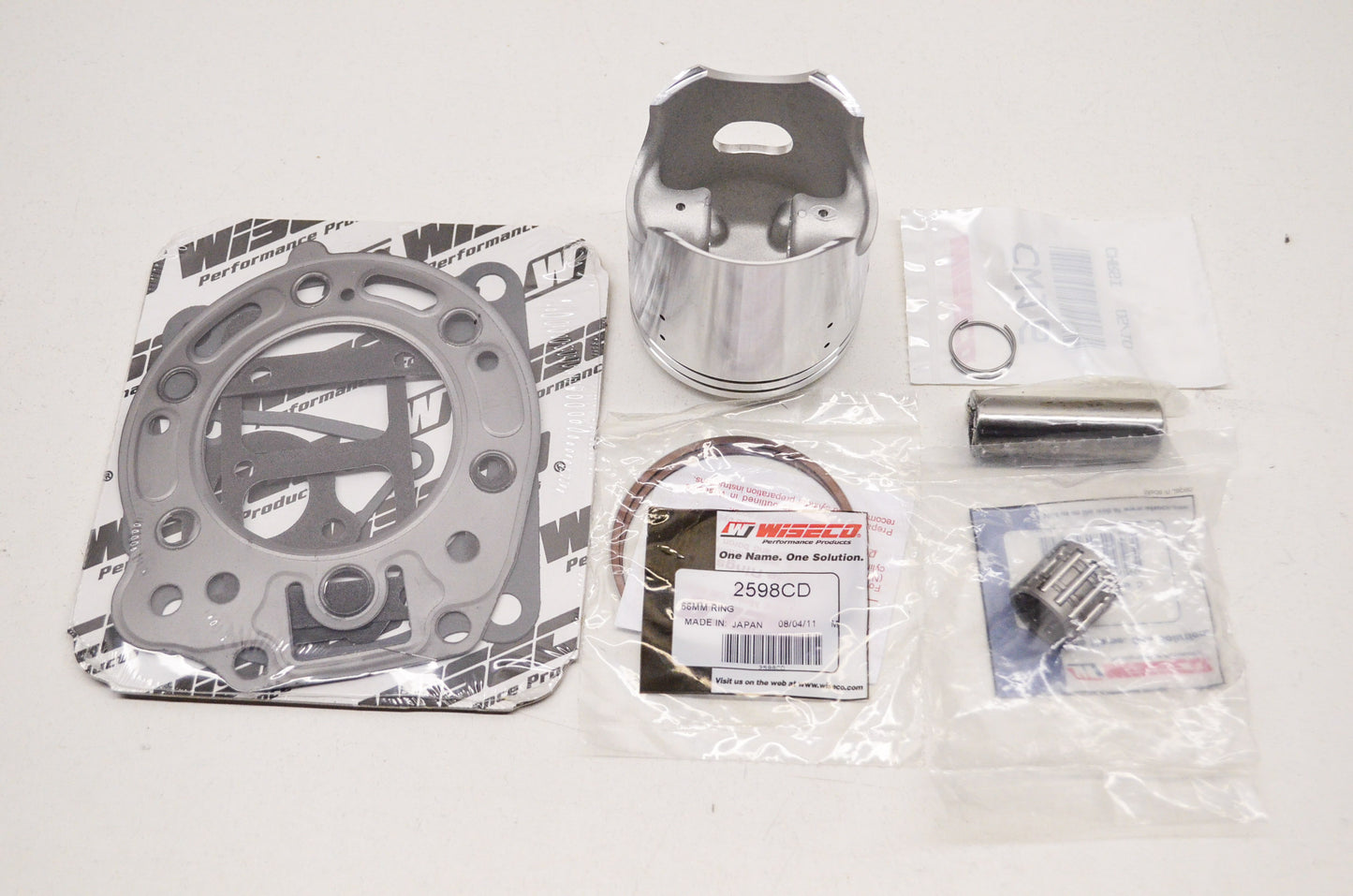New Wiseco Top End Kit 66mm 89-94 Kawasaki KDX200
