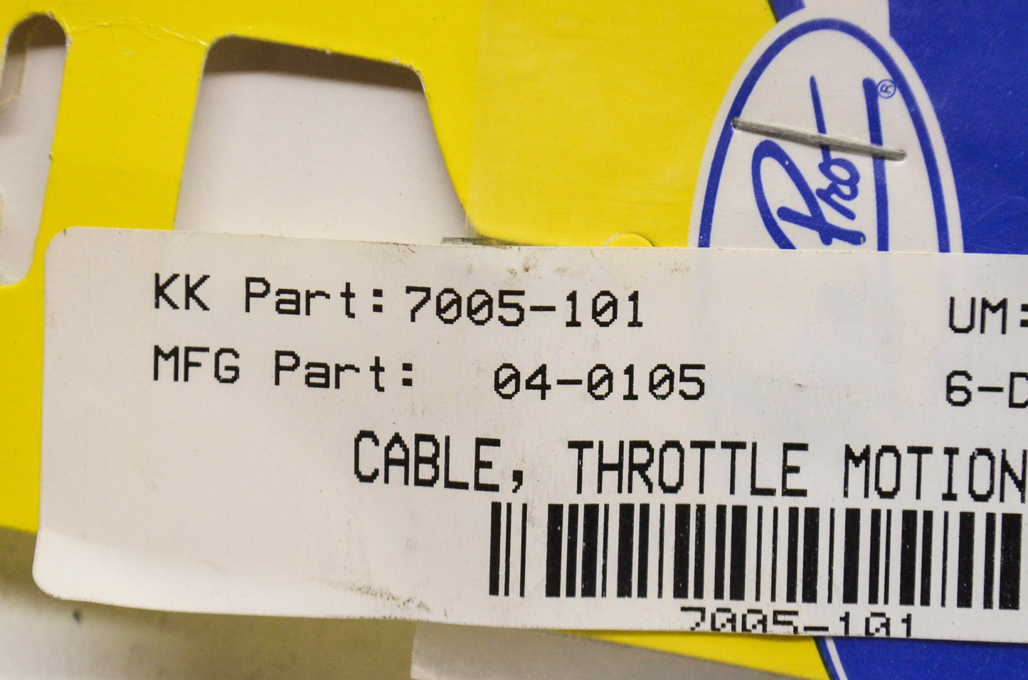 New Motion Pro Throttle Cable