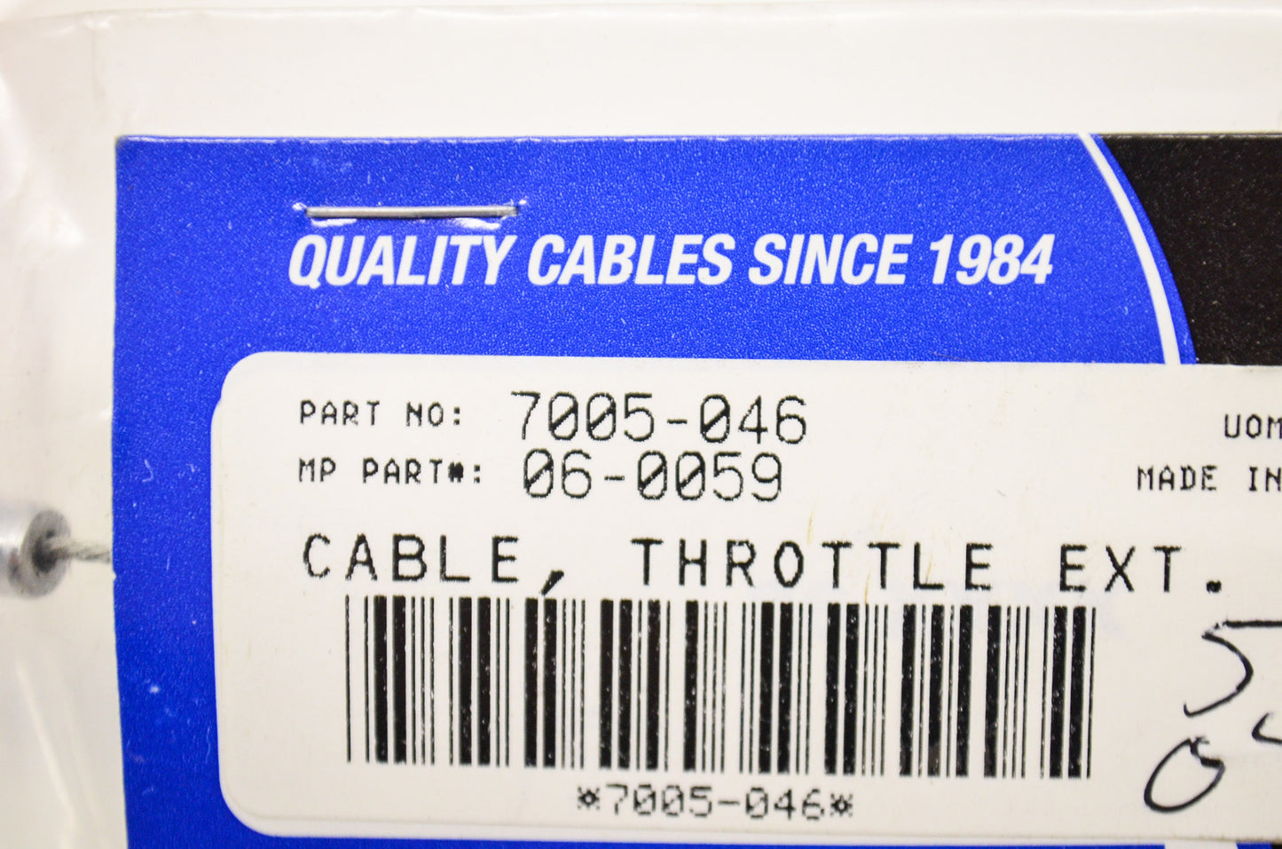New Motion Pro Throttle Cable