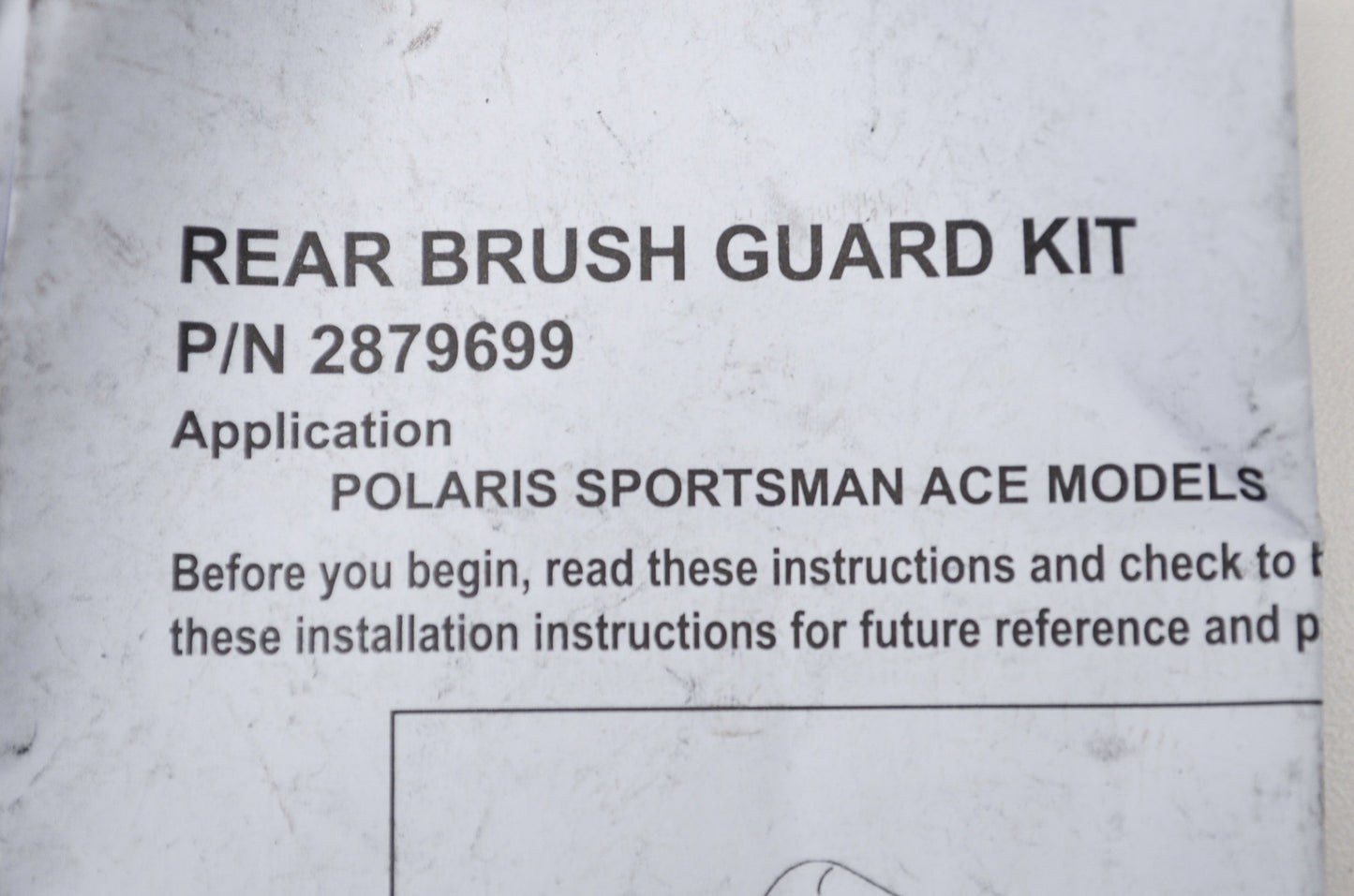 Rear Brush Guard Ace NOS
