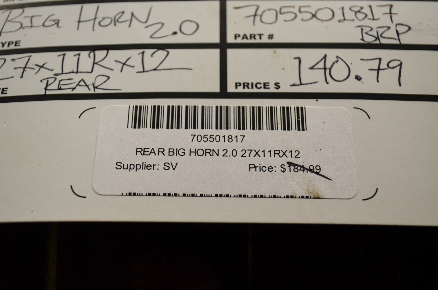 New OEM Maxxis Big Horn 2.0 27X11R12 Qty 2 NOS