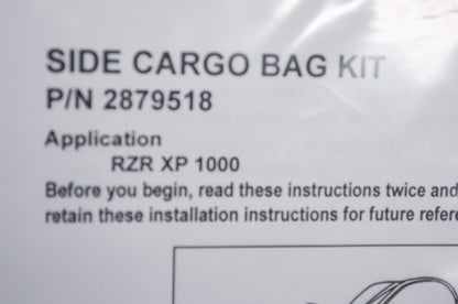 Side Cargo Bags Left & Right RZR XP 1000 NOS