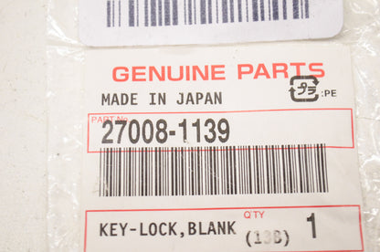 OEM Kawasaki 27008-1139 Blank Lock Key NOS