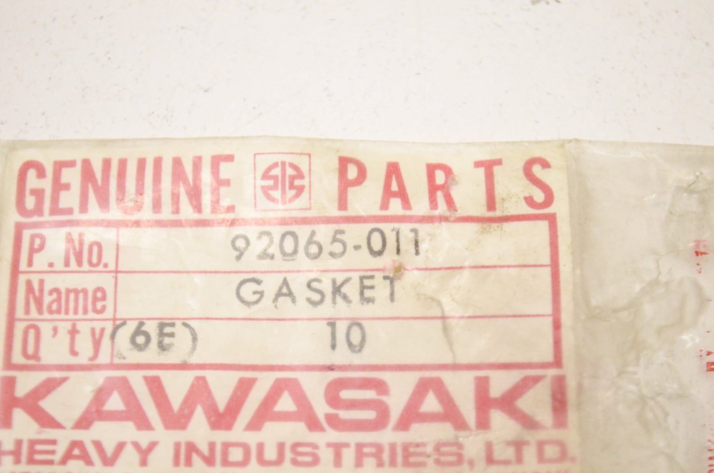 Check Valve Gasket NOS