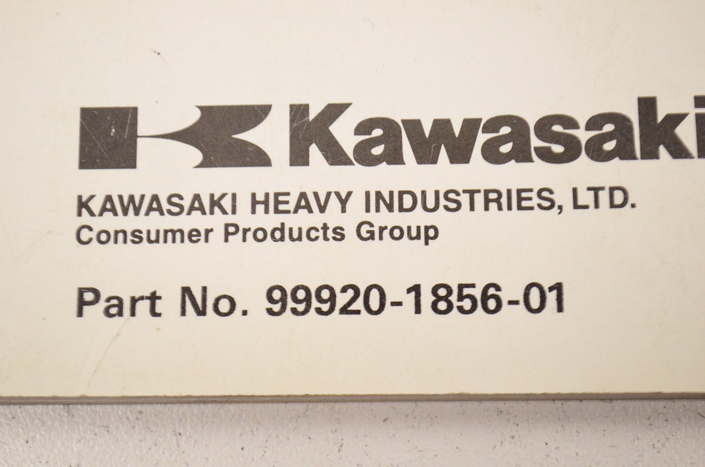 OEM Kawasaki 99920-1856-01 Owner's Manual KAF620A4 NOS