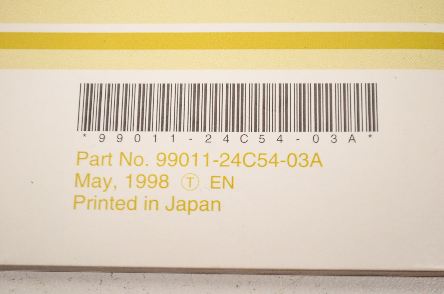 OEM Suzuki 99011-24C54-03A Owner's Manual LS650X 1999 NOS