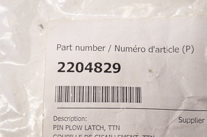 Plow Latch Pin NOS