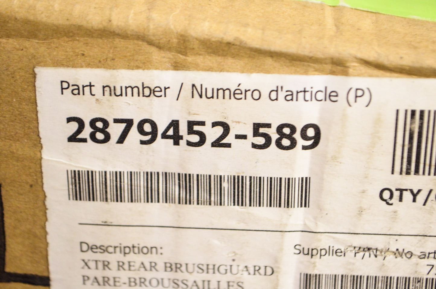 OEM Polaris 2879452-589 Extreme Rear Bumper Kit Orange NOS