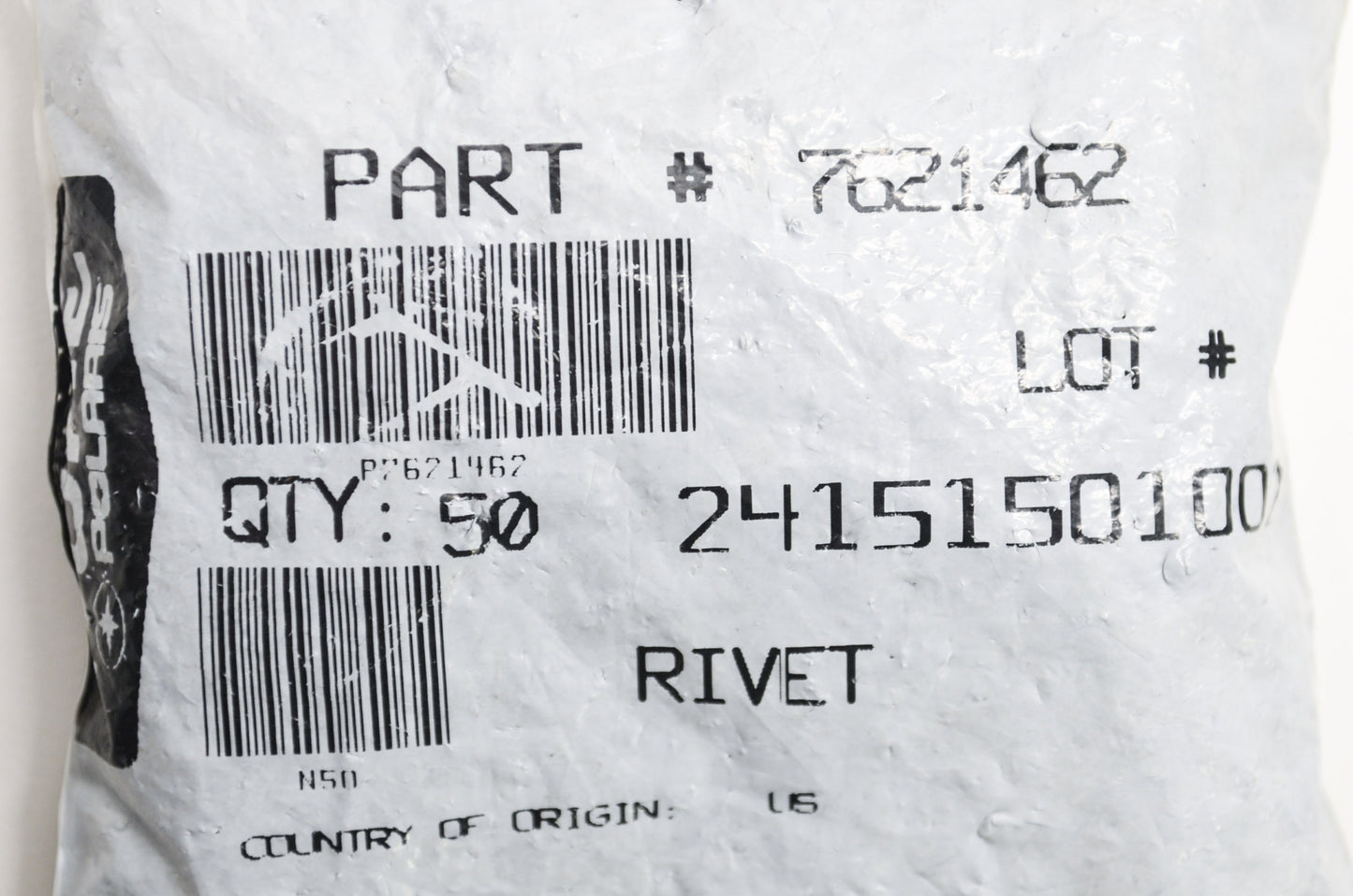 OEM Polaris 7621462 Rivet Qty 50 NOS