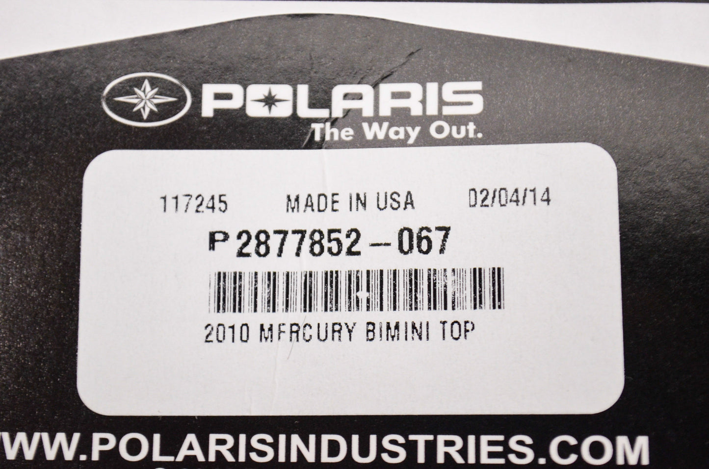 OEM Polaris 2877852-067 Soft Top NOS