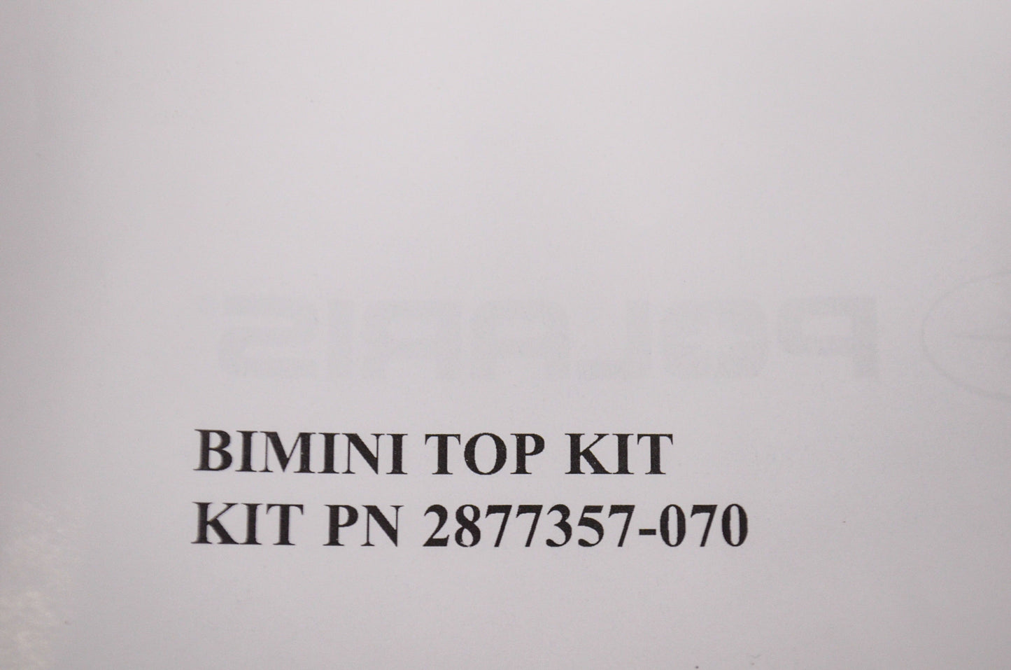 Bimini Soft Top NOS