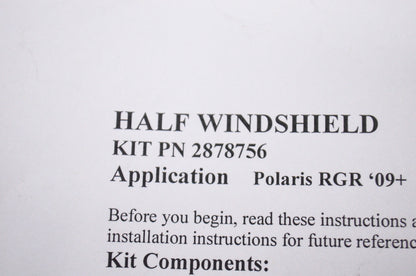 Half Windshield Kit NOS