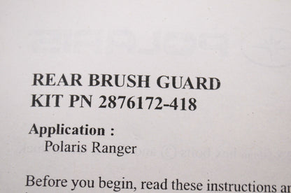 Extreme Rear Brush Guard NOS