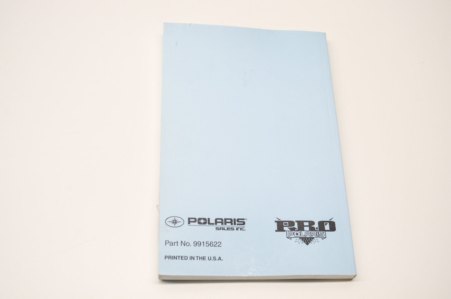 OEM Polaris 9915622 Owner's Manual 01 Snow NOS