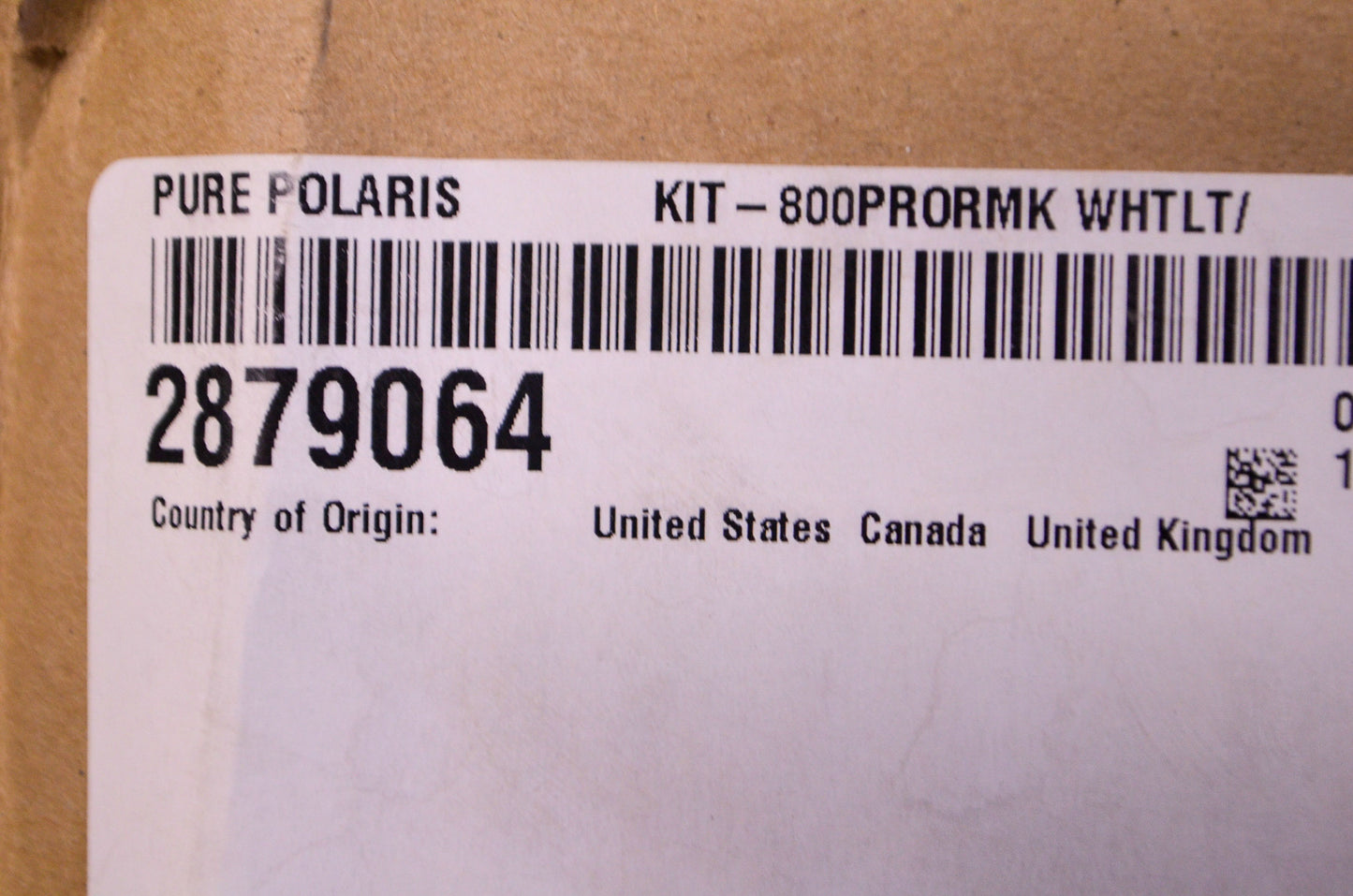 Pro White and Red Side Panel Kit NOS