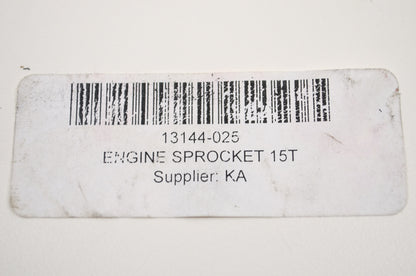 OEM Kawasaki 13144-025 Engine Sprocket 15T NOS