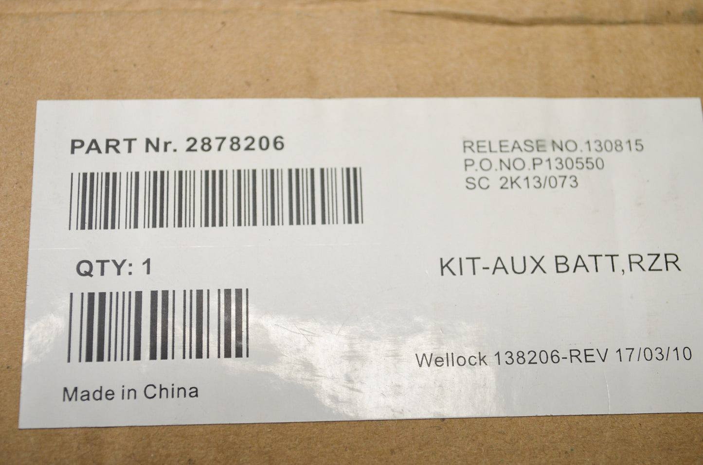 RZR Dual Battery Kit NOS