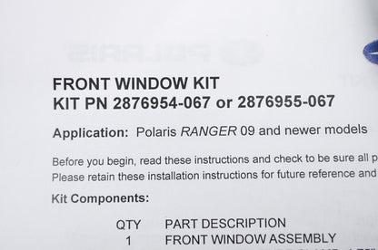 Premium Fixed Glass Windshield Ranger NOS
