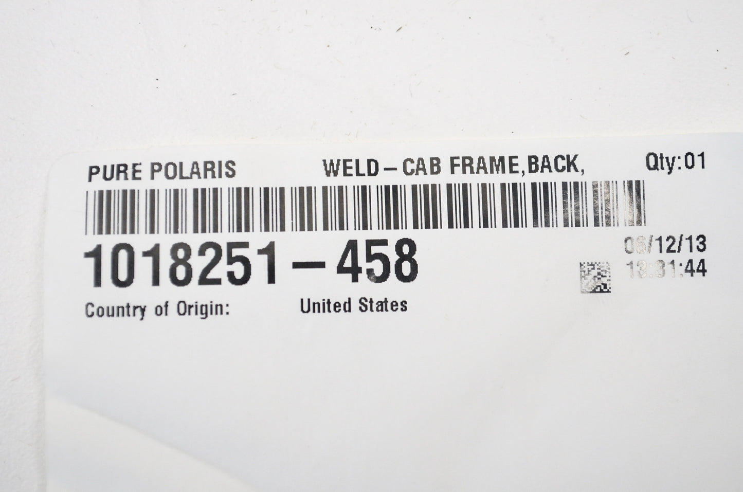 Rear Roll Cage RZR NOS