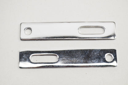 New V-Twin Chrome 4-3/4' Exhaust Bracket Qty 2 NOS