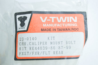 V-Twin Torx Head Mount Kit for Rear Brake Caliper Chrome FXST FXR FLT NOS