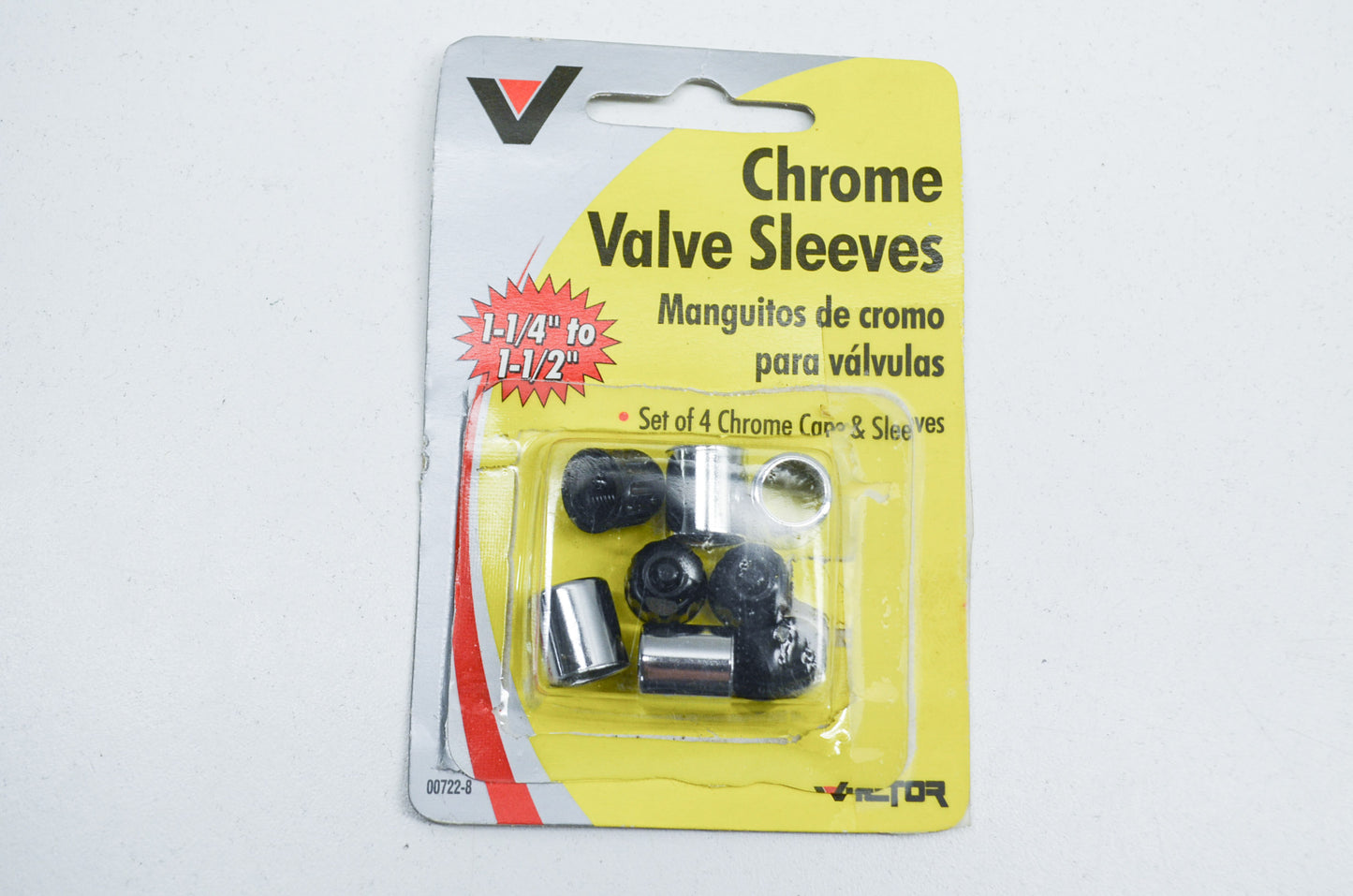 1-1/4' To 1-1/2' Chrome Valve Sleeves Qty 4 NOS