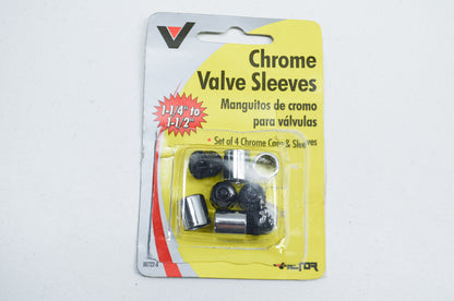 1-1/4' To 1-1/2' Chrome Valve Sleeves Qty 4 NOS