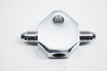 New V-Twin Brake Line Tee Chrome NOS
