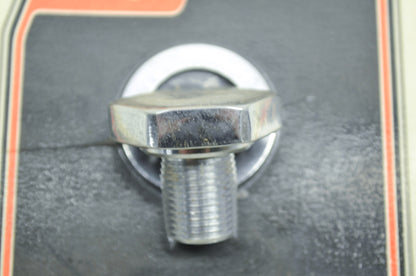 V-Twin 9912-2, 45419-80 Fork Top Tube Plug Flat Chrome NOS