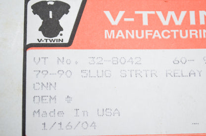New V-Twin Starter Relay Connector NOS