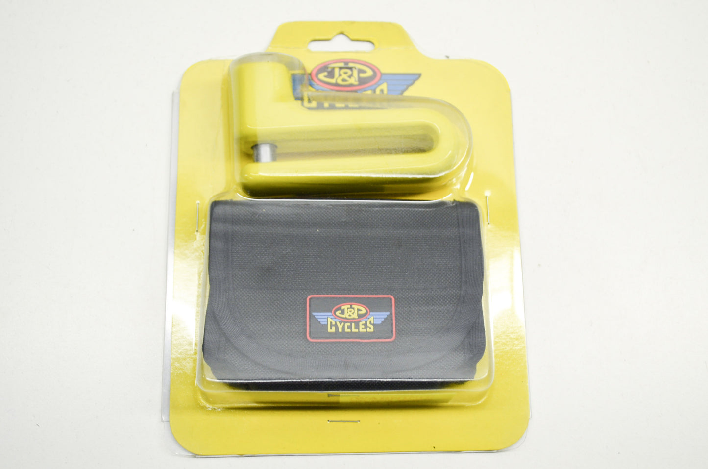 New J&P Cycles Yellow Disc Lock NOS
