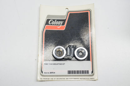New V-Twin Gas Tank Mount Kit Chrome NOS