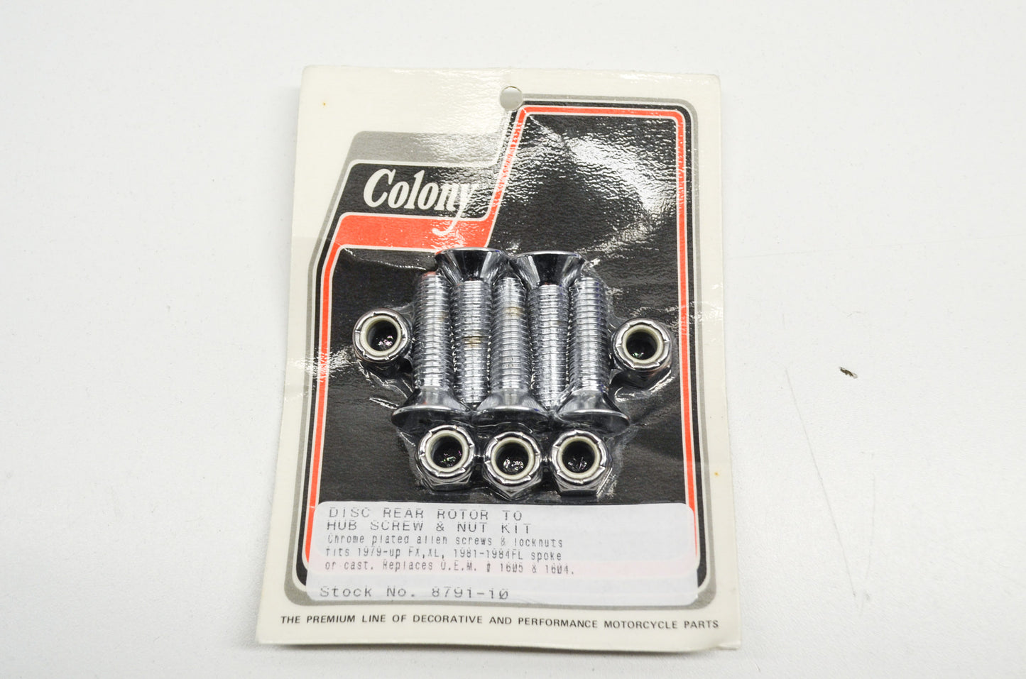 New Custom Chrome Brake Rotor Drum and Sprocket Hardware Kit NOS