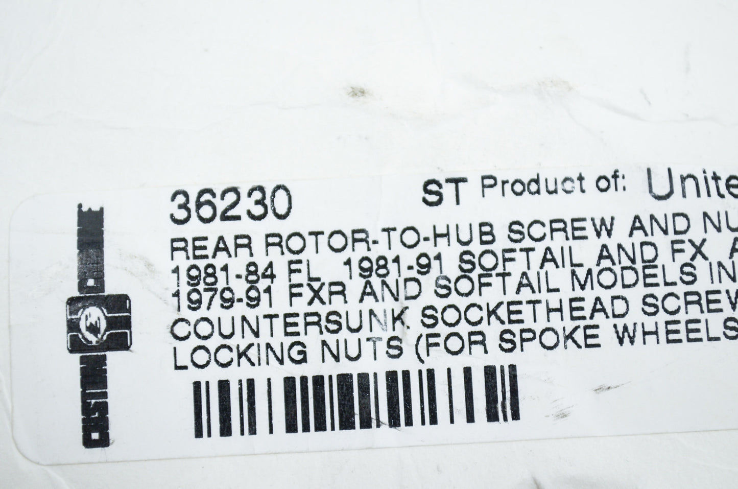 New Custom Chrome Brake Rotor Drum and Sprocket Hardware Kit NOS