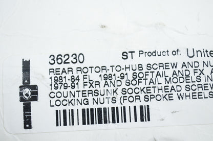 New Custom Chrome Brake Rotor Drum and Sprocket Hardware Kit NOS