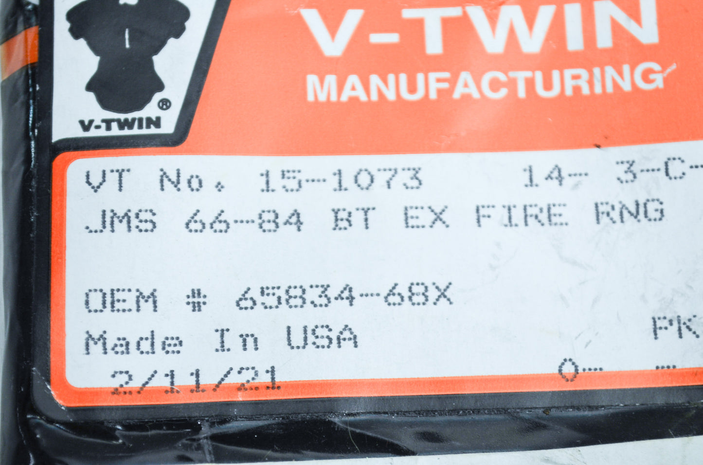 New V-Twin James Exhaust Fire Ring Gasket 66-84 FL 71-84 FX NOS