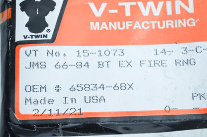 New V-Twin James Exhaust Fire Ring Gasket 66-84 FL 71-84 FX NOS