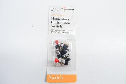 New RadioShack Push Button Switch Qty 4 NOS