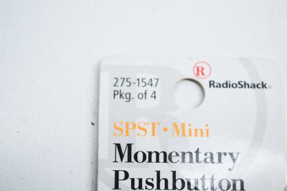 New RadioShack Push Button Switch Qty 4 NOS